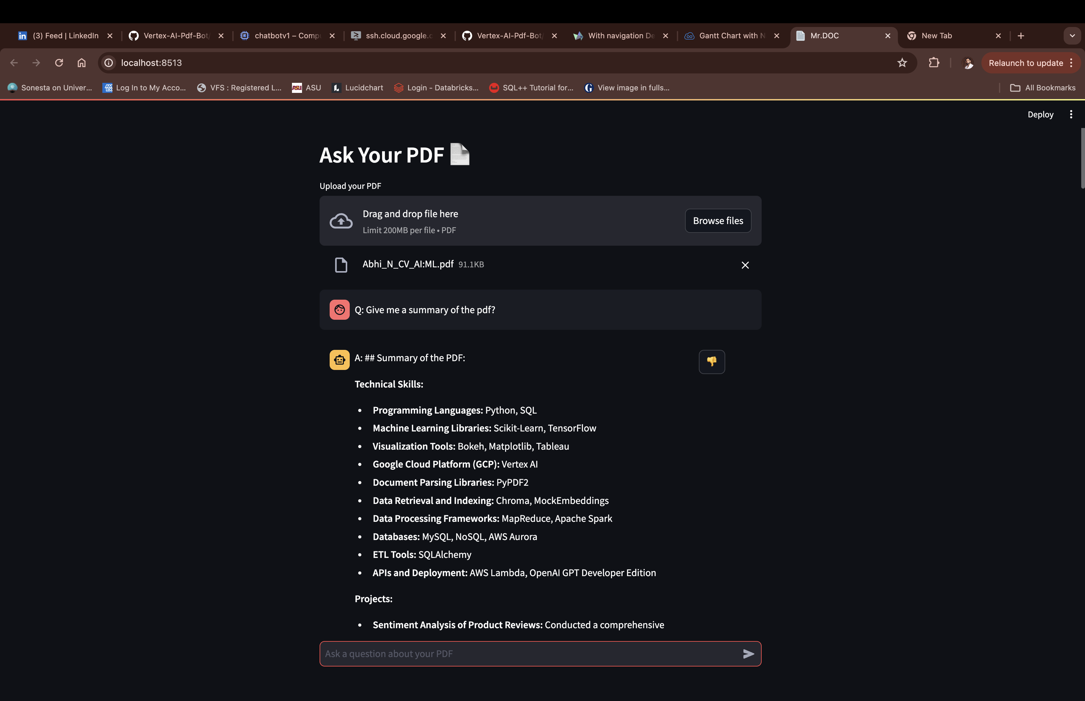 PDF Vertex AI Bot - Mr.DOC